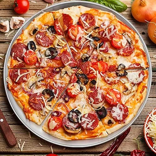 P&P CHEF 13.5 Inch Pizza Pan, Stainless Steel Baking Tray for Pizza, Silver thumbnail 6