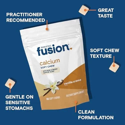 Bariatric Fusion Calcium Soft Chews, Vanilla, 60 Count | Supports Bone & Energy thumbnail 3