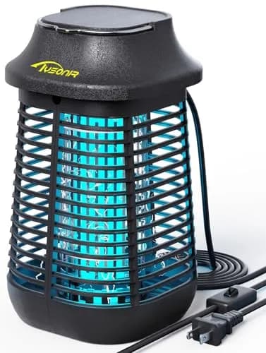Tysonir Bug Zapper 4200V 9.84Ft Power Cord w/Switch | Indoor & Covered Outdoor Mosquito Lamp thumbnail 1