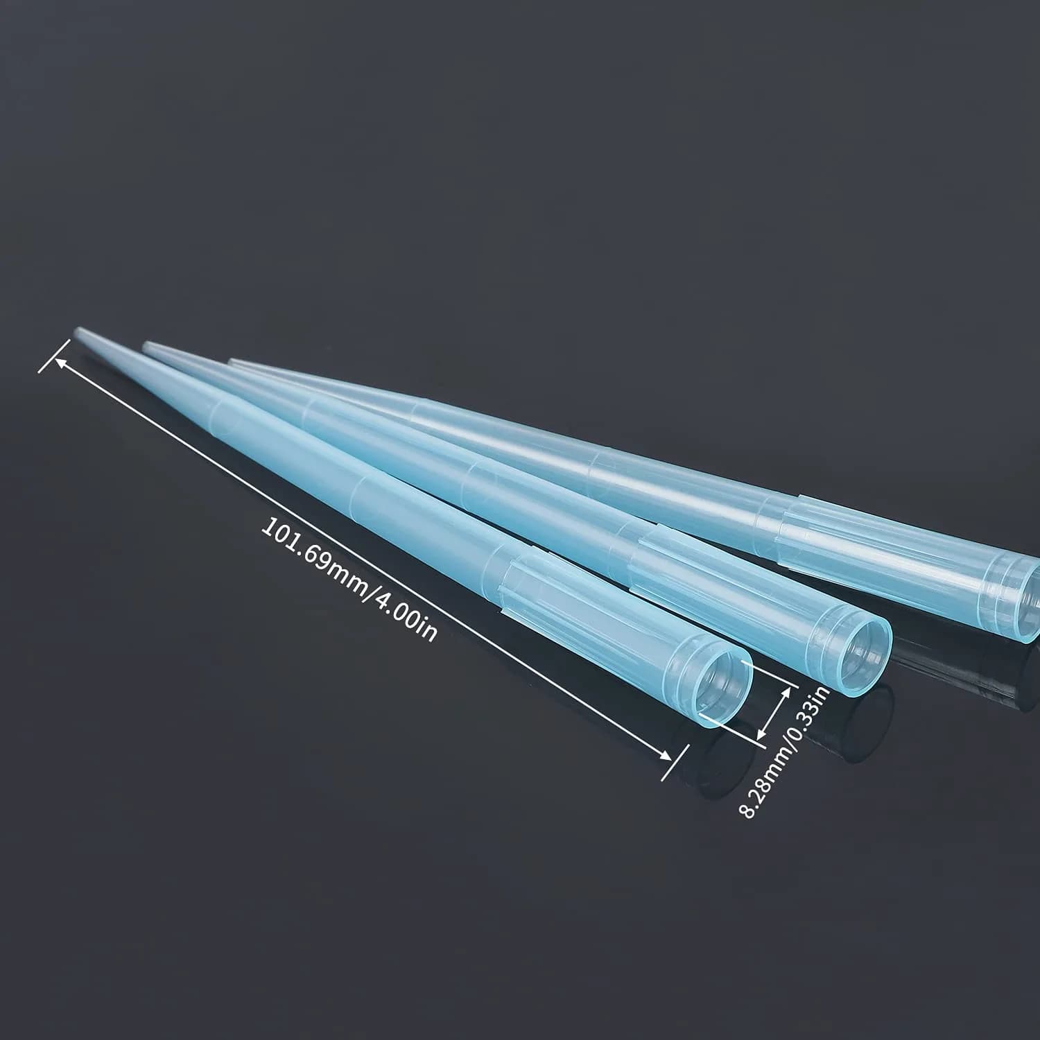 PRECIPETTE 1mL Universal Pipette Tips (1000ul) | Blue, 500 Count Pack | Autoclavable, DNAse/RNAse Free