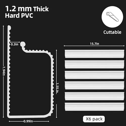 YECAYE White Cable Management Under Desk Kit | 2.4m (94.2 in) Total Length thumbnail 5