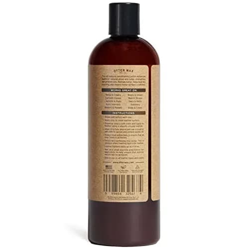 Otter Wax Leather Oil | 16 oz | Moisturizing Leather Conditioner for Boots, Furniture, Auto Seats, Jackets, Hats, Bags & Gloves | All-Natural & PFAS-Free | Made in Portland USA thumbnail 2