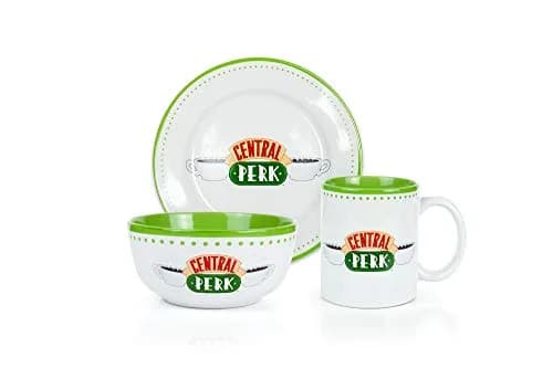 Ukonic Friends Central Perk Dinnerware Set | Official Ceramic Collection | 3-Piece thumbnail 1