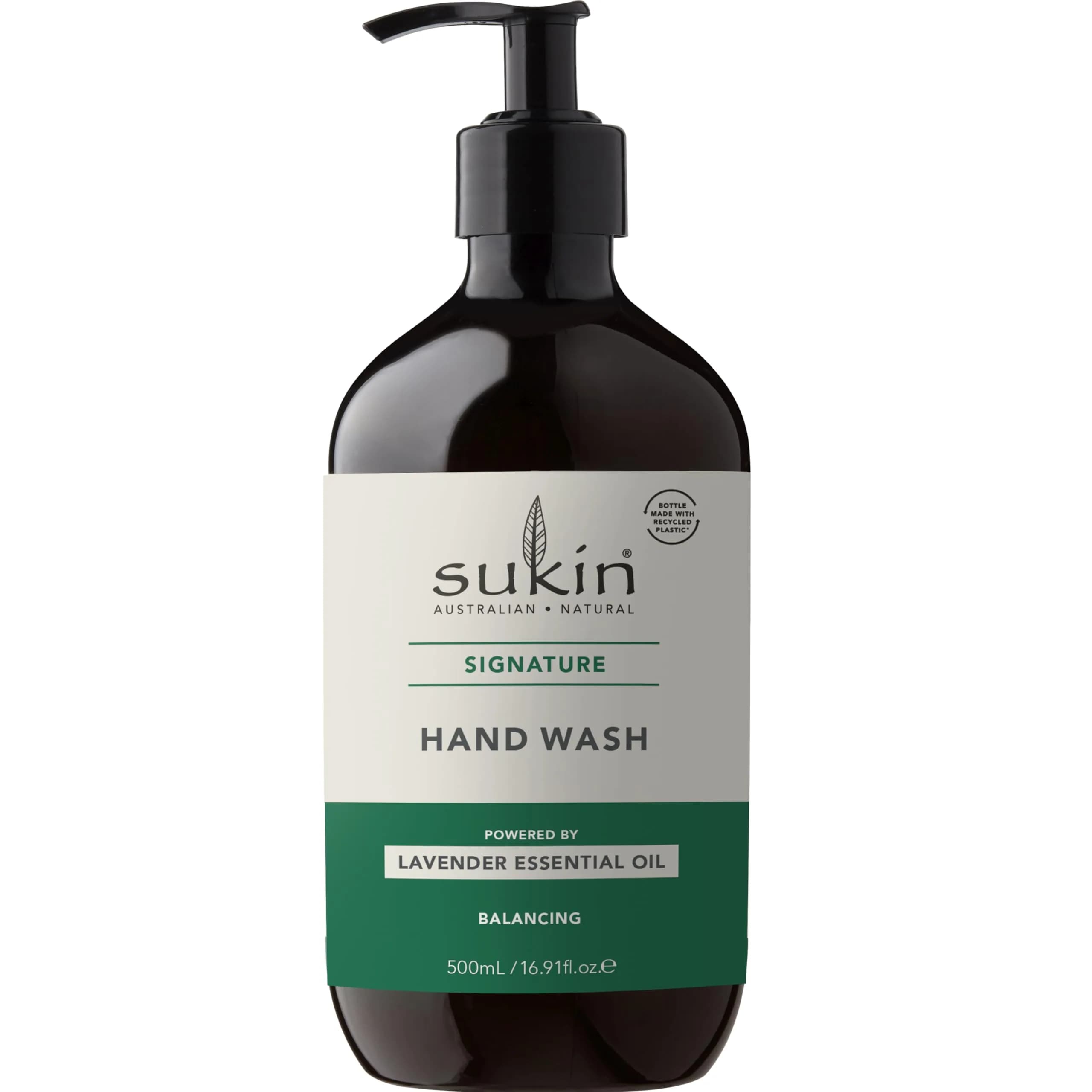 Sukin Cleansing Hand Wash Gel 250ml (8.46 Fl Oz) | Gentle Hydration for Dry Hands — 33.8 Fl Oz / Refill Cleansing