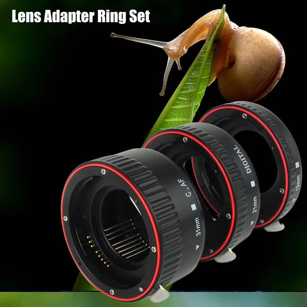 Bindpo Auto Focus Macro Extension Tube Set 13mm+21mm+31mm | Metal EF Mount for Close-Up Photography - view 3