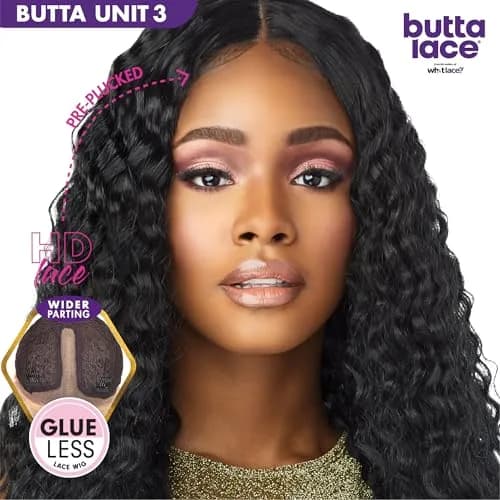 Sensationnel Butta LaceWig-Unit 3, T4/GOLDENBROWN | Glueless Synthetic Lace Front Wig with Pre-Plucked Hairline (70-120 chars) thumbnail 2