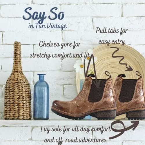 Diba True Say So Casual Boots Ankle Low Heel 8.5 US | Vintage Leather, 1.75" Heel, Brown thumbnail 8