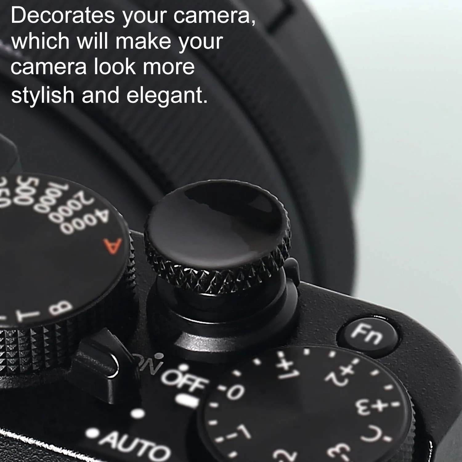 Panzong Metal Concave Shutter Release Button (3 Pack, Red Gold Black) | Enhances Camera Comfort & Style - view 5
