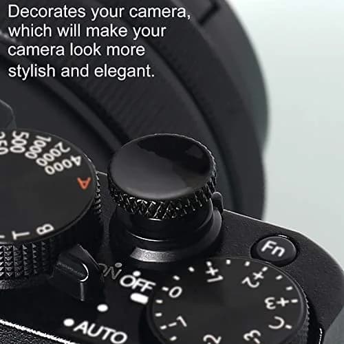 Panzong Metal Concave Shutter Release Button (3 Pack, Red Gold Black) | Enhances Camera Comfort & Style thumbnail 5