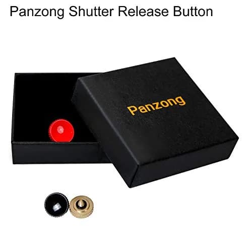 Panzong Metal Concave Shutter Release Button (3 Pack, Red Gold Black) | Enhances Camera Comfort & Style thumbnail 7