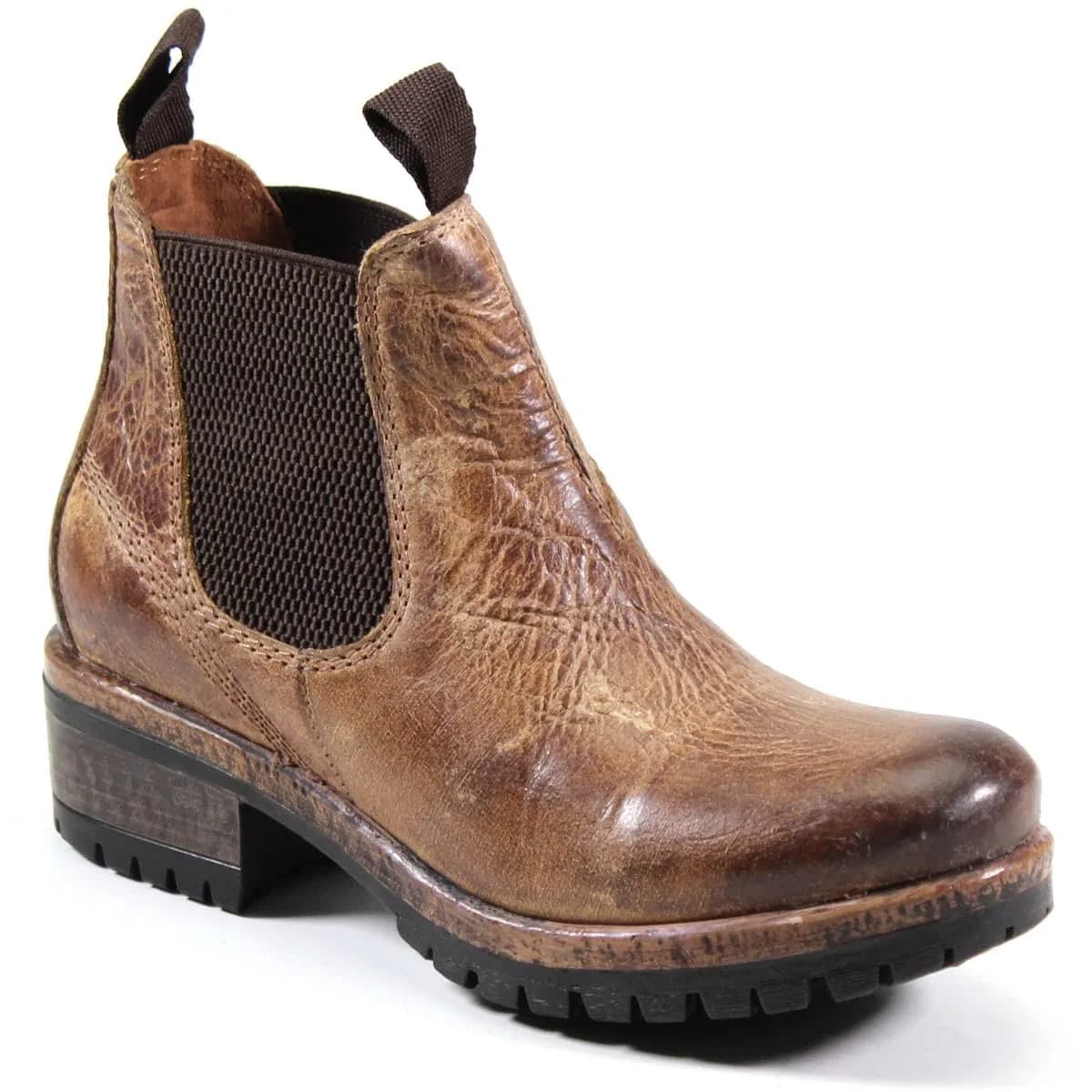 Diba True Say So Women's Chelsea Bootie 10 US | Vintage Leather, Pull-Tab, Charcoal thumbnail 4