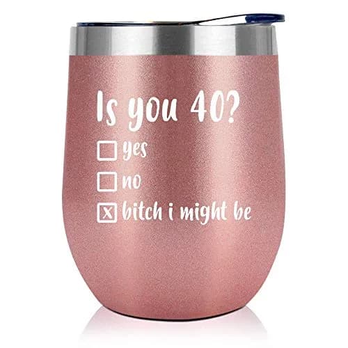 NewEleven 40th Birthday Tumbler Gift for Women - 12 Oz Insulated Cup | Birthday Decorations For Women | Gift Ideas For Wife, Mom, Friends, Sister thumbnail 1