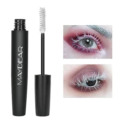 Maydear White Mascara Volumizing Curling Lengthening 10ml (0.32 Fl Oz) | Intense Definition & Long-Lasting Smudge-Proof Wear thumbnail 1