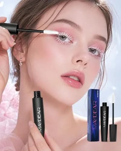 Maydear White Mascara Volumizing Curling Lengthening 10ml (0.32 Fl Oz) | Intense Definition & Long-Lasting Smudge-Proof Wear thumbnail 3