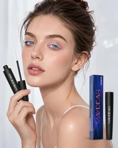 Maydear White Mascara Volumizing Curling Lengthening 10ml (0.32 Fl Oz) | Intense Definition & Long-Lasting Smudge-Proof Wear thumbnail 4