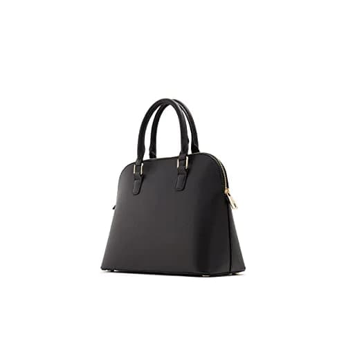 ALDO Women's Galilini Dome Bag, Black | Structured Faux Leather Handbag with Zipper Closure thumbnail 4