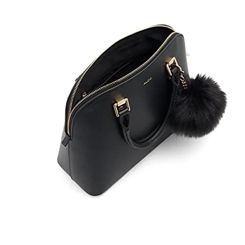 ALDO Women's Galilini Dome Bag, Black | Structured Faux Leather Handbag with Zipper Closure thumbnail 5