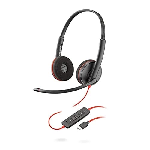 Plantronics Blackwire C3220 Stereo USB-C Headset | Noise Cancelling Mic & Over-Ear Comfort thumbnail 1