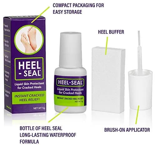 Heel-Seal Liquid Skin Protectant for Cracked Heels 14g (0.5 Oz) | Seals & Repairs Cracked Feet thumbnail 2