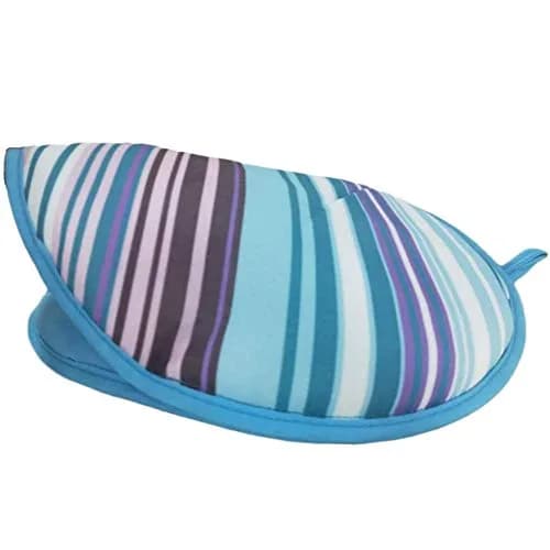 R&M Tortilla Warmer 10" | Keeps Tortillas Warm for 1 Hour in Microwave (10-Inch, Blue Stripes) thumbnail 3
