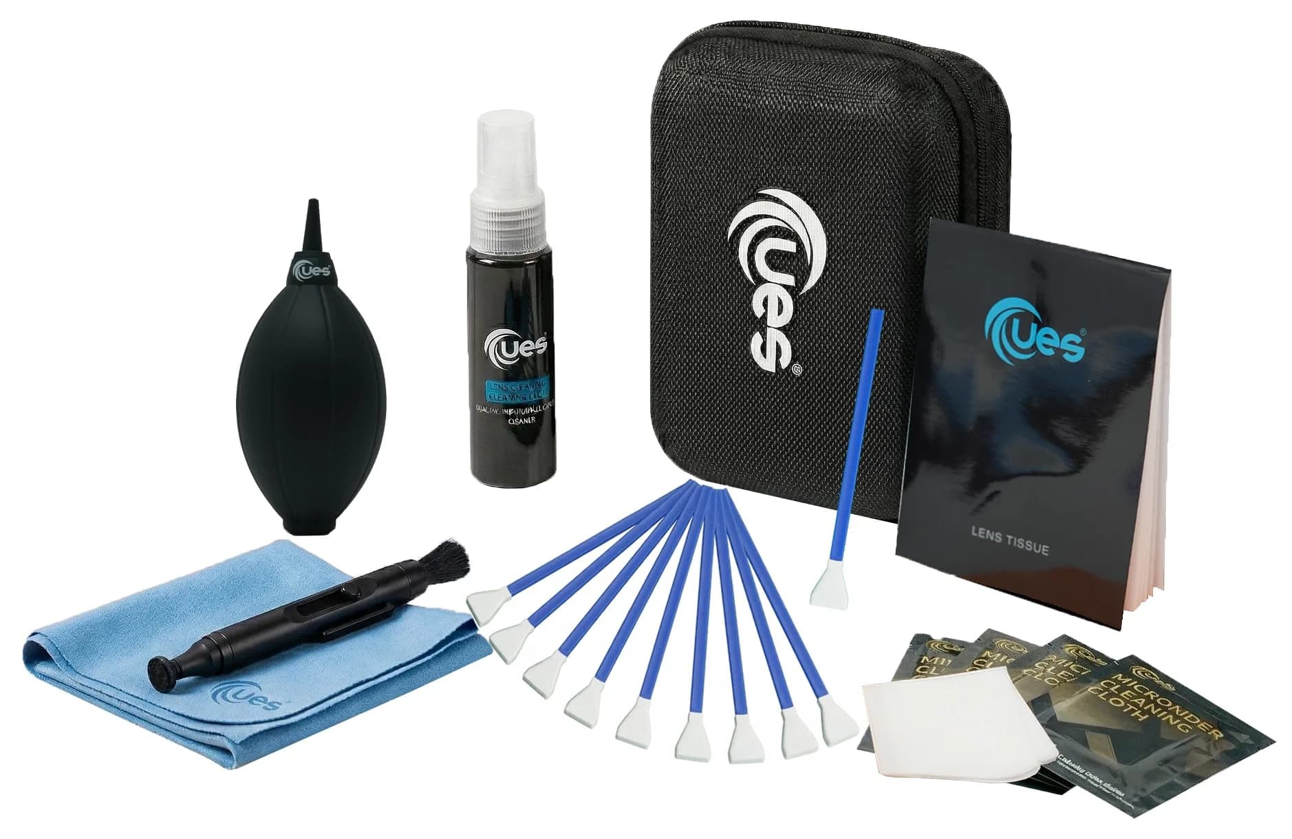 UES 21-in-1 APS-C Camera Cleaning Kit with Hard Travel Case | Professional Lens & Sensor Care — APS-C Cleaning Kit