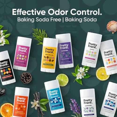 PRETTY FRANK Natural Baking Soda-Free Deodorant Stick, Charcoal Seaside | Sensitive Skin Friendly, Organic Ingredients (70-120 chars) thumbnail 5
