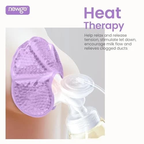 NEWGO Breast Ice Pack Hot/Cold Therapy 2 Pack | Flexible Gel Pad for Nursing & Post-Surgery Comfort thumbnail 6