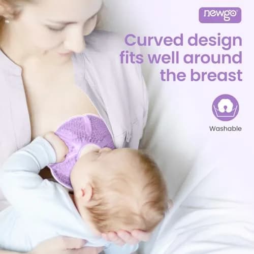 NEWGO Breast Ice Pack Hot/Cold Therapy 2 Pack | Flexible Gel Pad for Nursing & Post-Surgery Comfort thumbnail 3