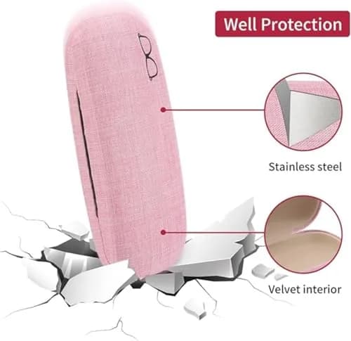 ZONLY Eyeglasses Case (6 Pack) Hard Shell Protective Case for Glasses, Unisex, Multi-Color, 16.5x6.5x4cm thumbnail 5