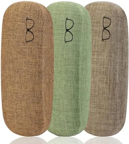 ZONLY Eyeglasses Case (6 Pack) Hard Shell Protective Case for Glasses, Unisex, Multi-Color, 16.5x6.5x4cm thumbnail 3