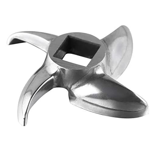 FanWayer #12 Meat Grinder Blade Replacement Knife Cutter (2-Pack, Silver) | Stainless Steel, 12.5mm Square Hole thumbnail 5