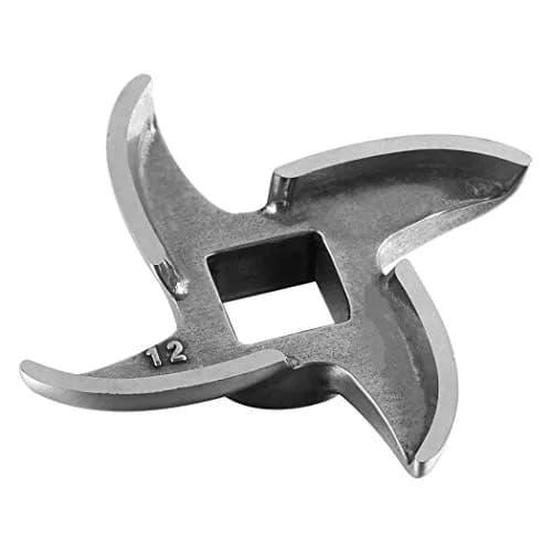 FanWayer #12 Meat Grinder Blade Replacement Knife Cutter (2-Pack, Silver) | Stainless Steel, 12.5mm Square Hole thumbnail 6