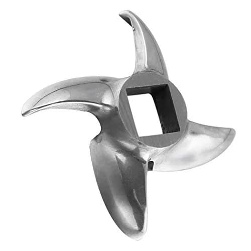 FanWayer #12 Meat Grinder Blade Replacement Knife Cutter (2-Pack, Silver) | Stainless Steel, 12.5mm Square Hole thumbnail 8