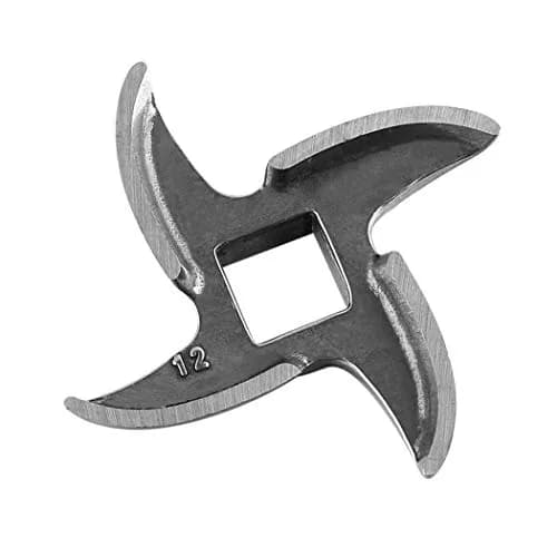 FanWayer #12 Meat Grinder Blade Replacement Knife Cutter (2-Pack, Silver) | Stainless Steel, 12.5mm Square Hole thumbnail 9