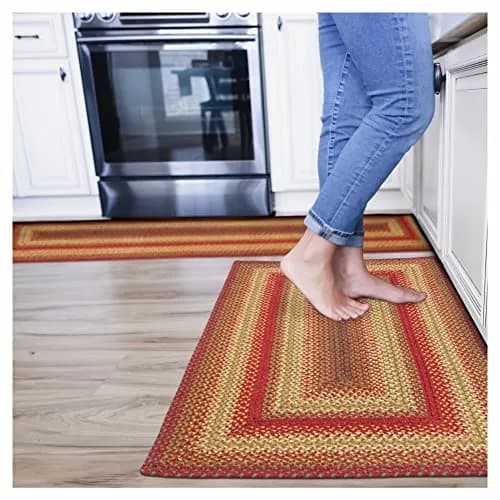 Homespice Cider Barn Braided Jute Runner Rug 55cm x 183cm (22" x 72") | Vibrant Fade-Resistant Color thumbnail 1