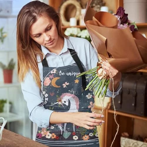 Britimes Apron with Pockets, 32x28 inch | Waterproof Polyester, Adjustable Neck & Waist thumbnail 6