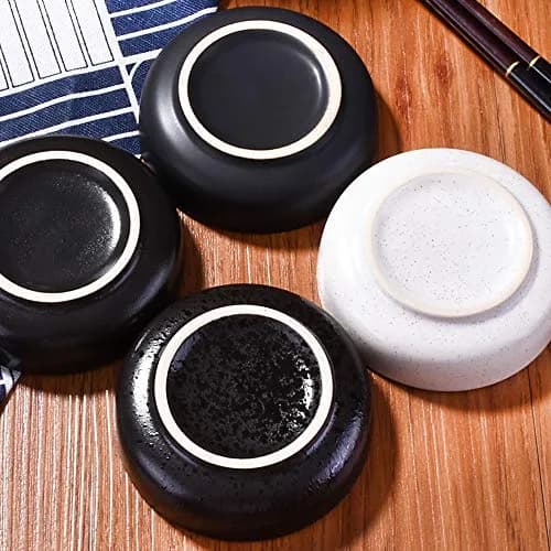 Cerficer Ceramic Sauce Dish Set of 4 | 3.5 Inch Reactive Glaze Small Dipping Bowls thumbnail 7