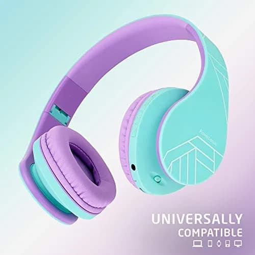 PowerLocus Kids Over-Ear Headphones Bluetooth Wireless | Safe 85DB, Foldable, 15H Play, Micro SD Mode thumbnail 7