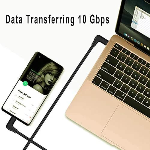 QCEs USB C to USB C 3.1 Gen 2 Cable 6.6ft (2m) | 10Gbps Data Transfer, 100W PD Charging, 4K Video thumbnail 5
