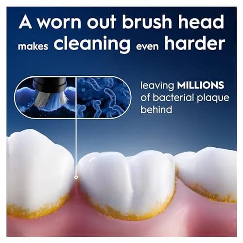 Oral-B iO Ultimate Clean Electric Toothbrush Head Replacement, Pack of 2, Black | Deeper Plaque Removal thumbnail 6