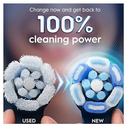 Oral-B iO Ultimate Clean Electric Toothbrush Head Replacement, Pack of 2, Black | Deeper Plaque Removal thumbnail 7