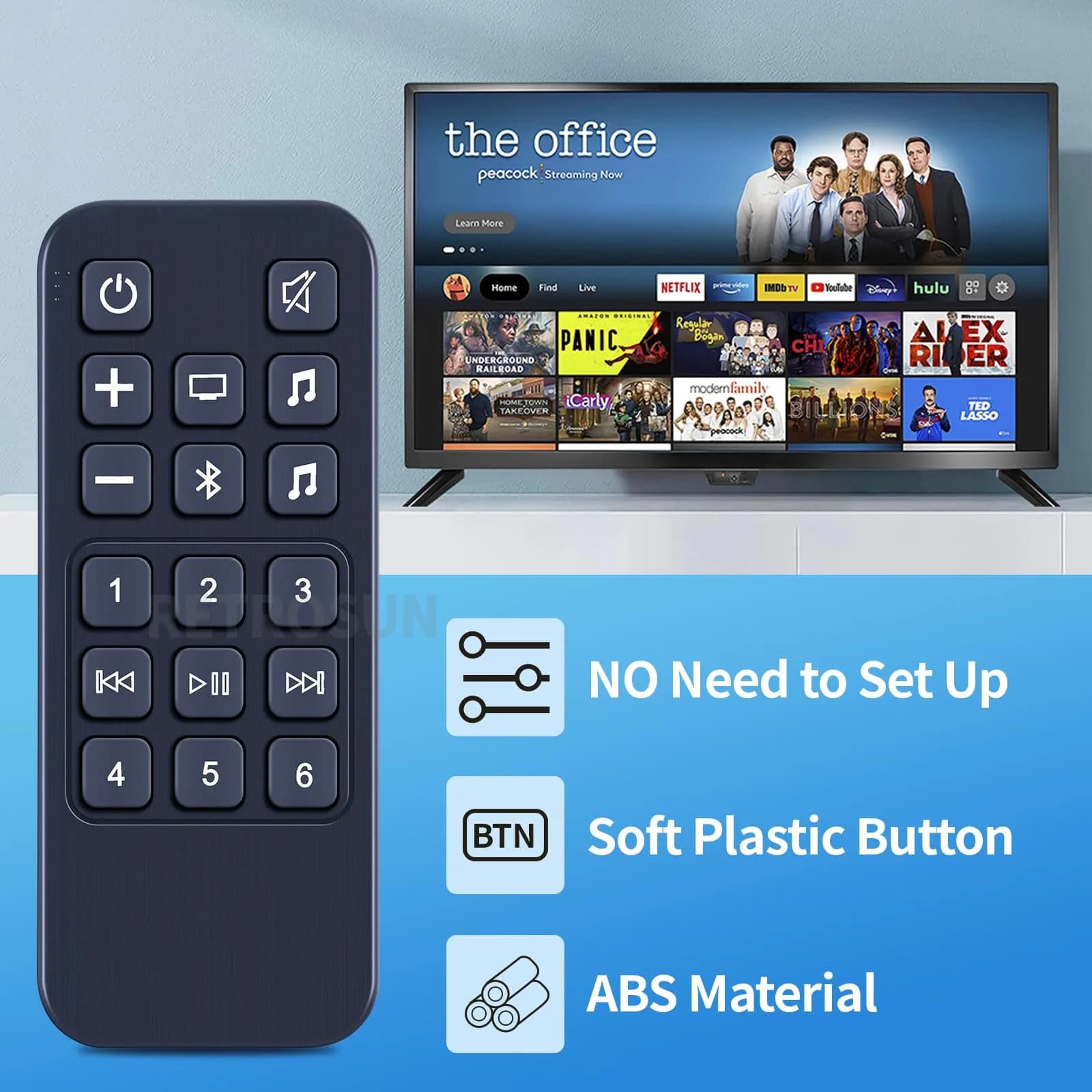 RMT-11 Replacement Remote Control for Westinghouse Smart TV - Infrared - view 4