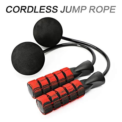 APLUGTEK Jump Rope Adjustable Weighted Cordless Fitness Rope for Men & Women | Tangle-Free, Portable thumbnail 2