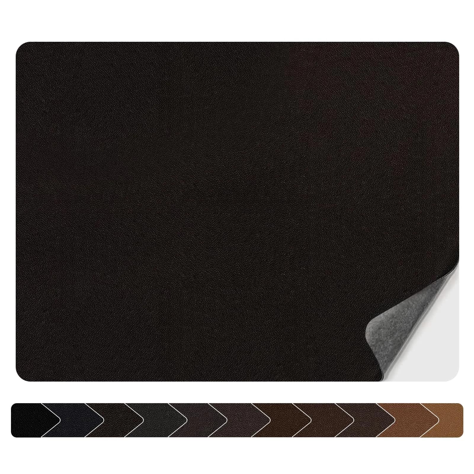 Numola Dark Brown Leather Repair Patch, 3x4 Inch Self-Adhesive Waterproof Fabric Tape - main product image