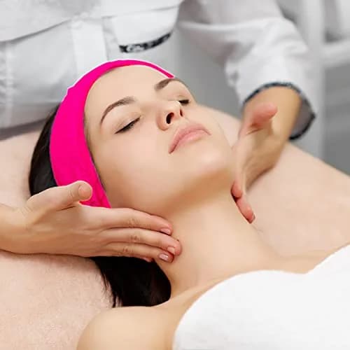 Denfany Soft Terry Cloth Spa Headband | Adjustable & Washable for Face Washing, Yoga, Makeup Removal thumbnail 6
