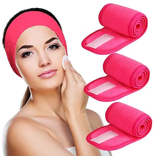Denfany Soft Terry Cloth Spa Headband | Adjustable & Washable for Face Washing, Yoga, Makeup Removal thumbnail 1