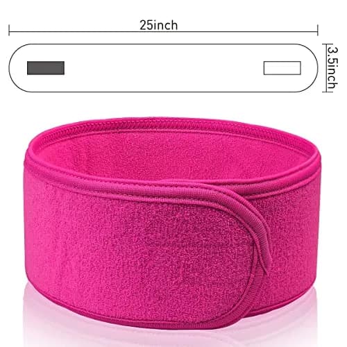 Denfany Soft Terry Cloth Spa Headband | Adjustable & Washable for Face Washing, Yoga, Makeup Removal thumbnail 2
