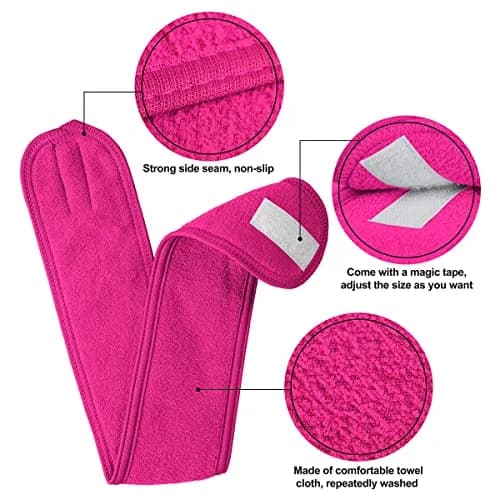 Denfany Soft Terry Cloth Spa Headband | Adjustable & Washable for Face Washing, Yoga, Makeup Removal thumbnail 3