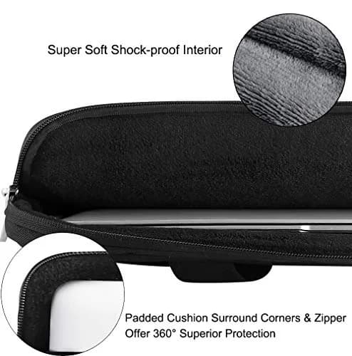 Voova 15.6-inch Laptop Shoulder Bag | Water-Resistant, Padded, Black thumbnail 5