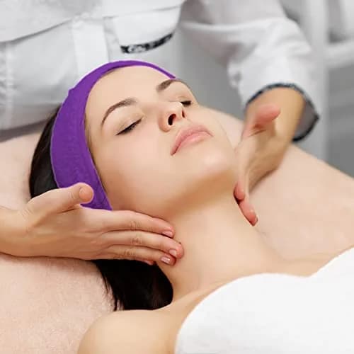 Denfany Soft Terry Cloth Spa Headband | Adjustable & Washable for Face Washing, Yoga, Makeup Removal thumbnail 6